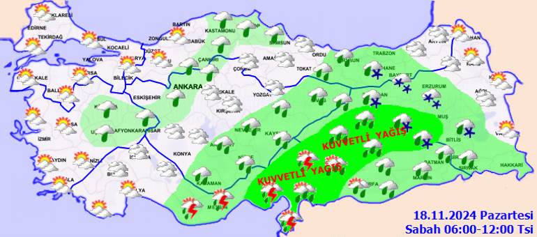 İç Anadolu bölgesi hava durumu